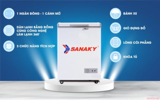 Info Tủ đông Sanaky VH-1599HY dung tích 100L